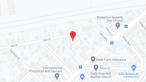 Map of the neighborhood around Rehoboth House