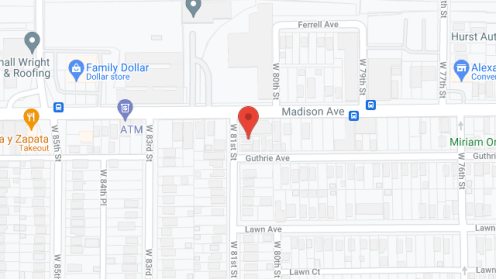 Map of the neighborhood around Madison Commons Group Home V