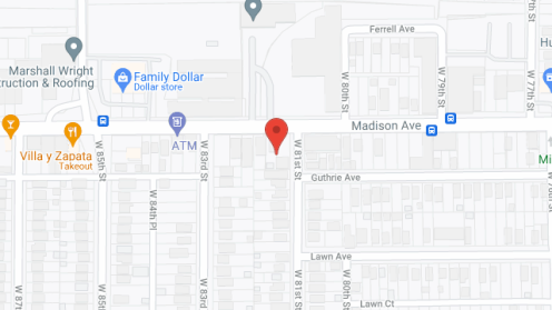Map of the neighborhood around Madison Commons Group Home lV