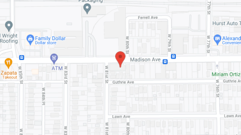 Map of the neighborhood around Madison Commons Group Home lll