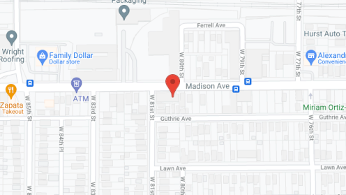 Map of the neighborhood around Madison Commons Group Home ll