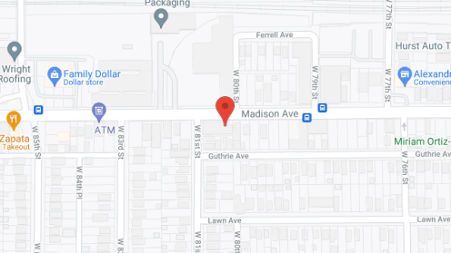 Map of the neighborhood around Madison Commons Group Home l