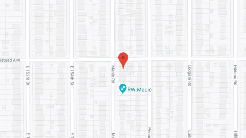 Map of the neighborhood around Lu-Syl House