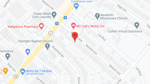 Map of the neighborhood around Loc's lV