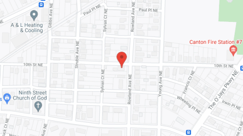 Map of the neighborhood around Kate's Group Home