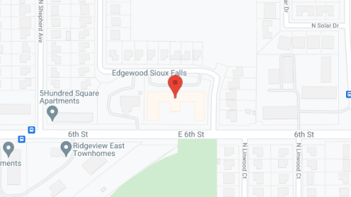 Map of the neighborhood around Edgewood Greenleaf Sioux Falls LLC