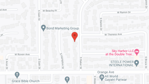 Map of the neighborhood around Baker Home care