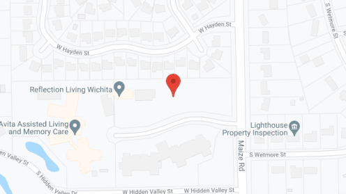 Map of the neighborhood around Reflection Living Maize Court 3