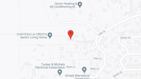 Map of the neighborhood around Chateau La Cresta