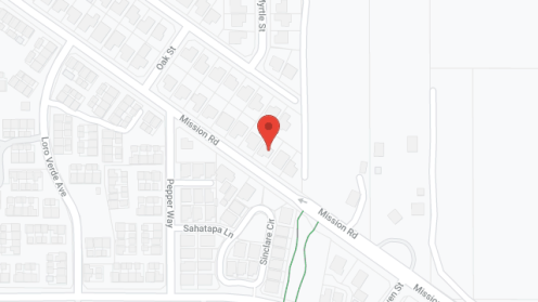 Map of the neighborhood around Mission Garden