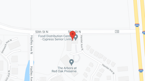 Map of the neighborhood around Cypress Senior Living at Red Oak Preserve