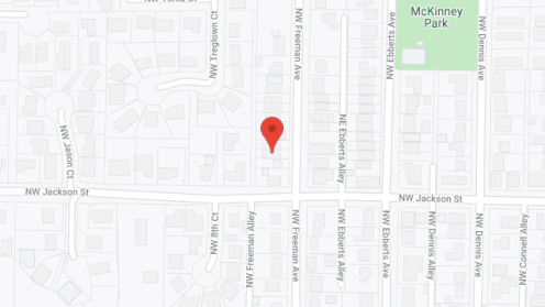 Map of the neighborhood around Silver Ridge West