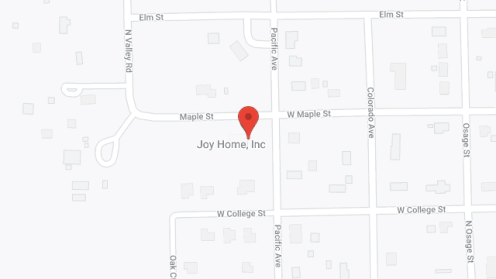 Map of the neighborhood around JOY HOME