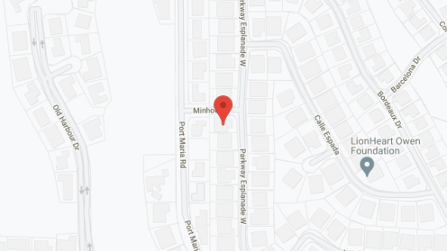 Map of the neighborhood around The Treasure House