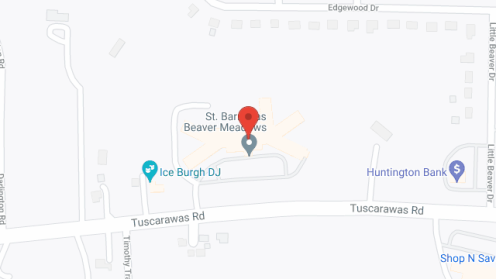 Map of the neighborhood around Beaver Meadows