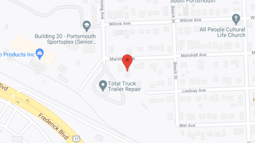 Map of the neighborhood around Pruden Place
