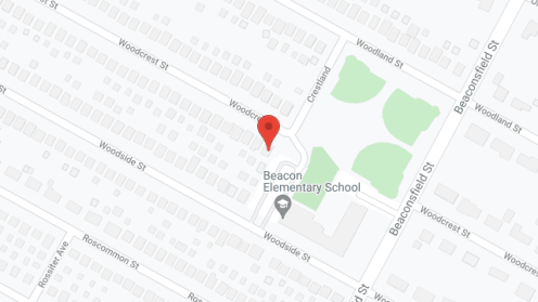 Map of the neighborhood around Woodcrest Home