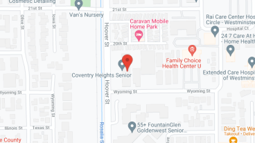 Coventry Heights in google map
