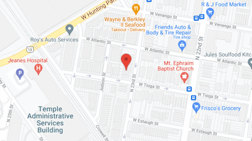 Map of the neighborhood around Rising Sun Manor