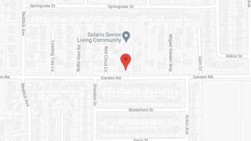 Map of the neighborhood around Solaris Manor