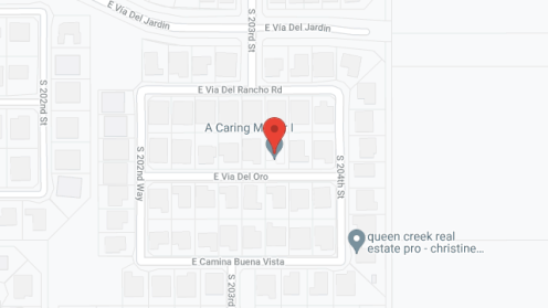 Map of the neighborhood around A Caring Manor I