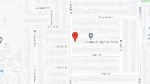 Map of the neighborhood around Bubbe and Zayde's Place VI
