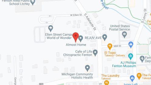 Map of the neighborhood around Almost Home Assisted Living