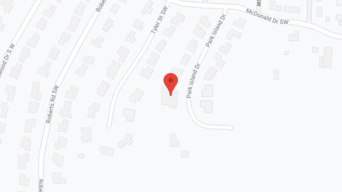 Map of the neighborhood around Birchwood House