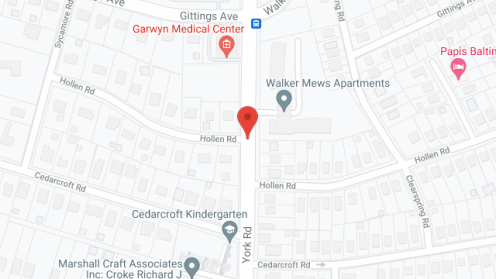 Map of the neighborhood around Walker Mews