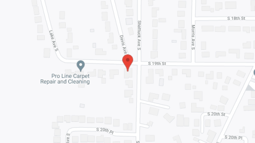 Map of the neighborhood around Evergreen Gardens AFH Shattuck