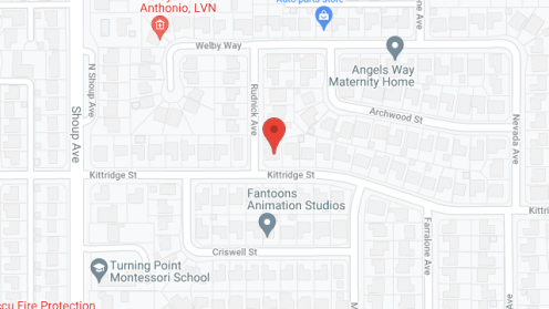 Map of the neighborhood around Kittridge Home Care Villas
