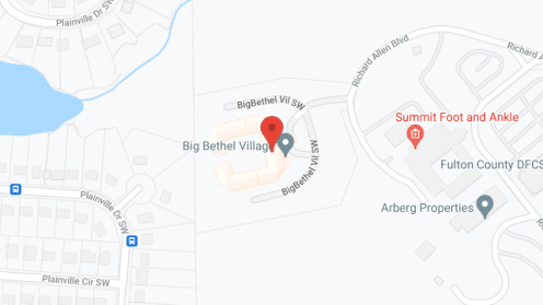 Map of the neighborhood around Big Bethel Village