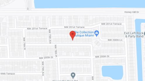 Map of the neighborhood around Miami Lakes Assisted Living Facility INC.