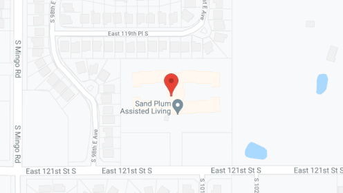 Map of the neighborhood around Sand Plum Assisted Living