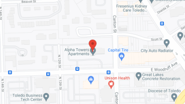 Alpha Towers in google map