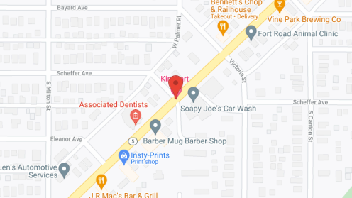 Map of the neighborhood around Superior Street Cottages