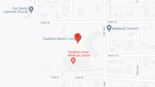 Map of the neighborhood around Faulkton Senior Living