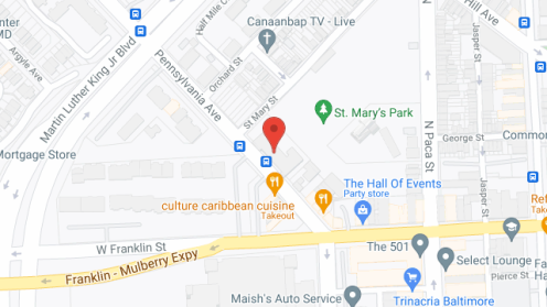 Map of the neighborhood around C.R. Uncles Plaza