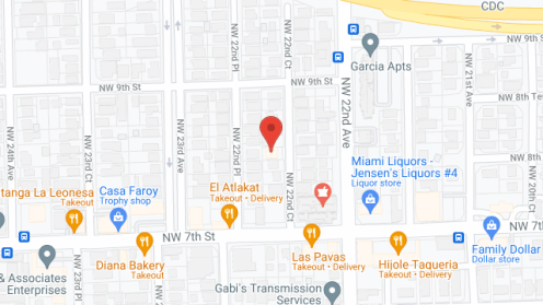 Map of the neighborhood around Villa Serena IV