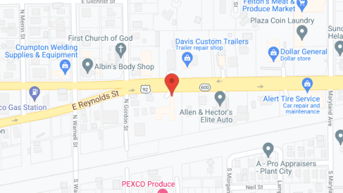 Map of the neighborhood around Heritage ALF of Plant City