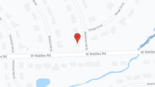 Map of the neighborhood around Butternut Hill Senior Living