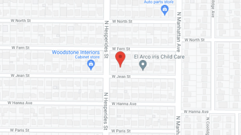 Map of the neighborhood around Yudith's ALF II