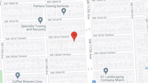 Map of the neighborhood around South Miami Heights