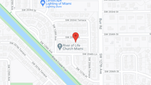 Map of the neighborhood around Abuelitos Felices