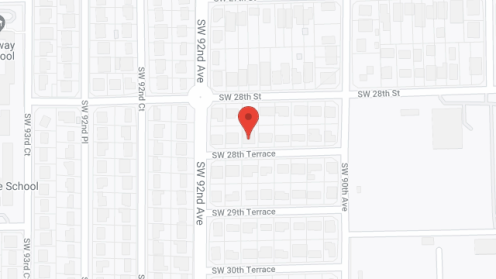 Map of the neighborhood around Sun Coast