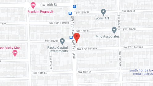 Map of the neighborhood around Clary's ALF