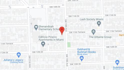 Map of the neighborhood around Arcadia Manor South