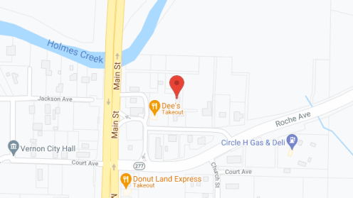 Map of the neighborhood around Holmes Creek