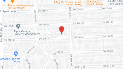Map of the neighborhood around Palm Manor ALF