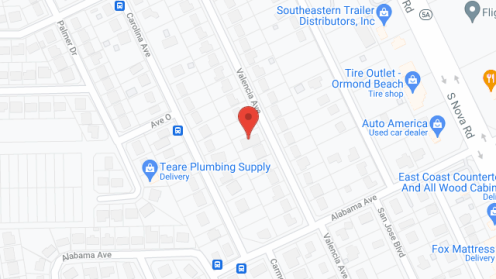 Map of the neighborhood around The Sarah House II